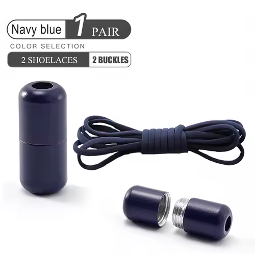 Elastic No Tie Shoelaces Semicircle Shoe Laces For Kids and Adult Sneakers Shoelace Quick Lazy Metal Lock Laces Shoe Strings - Image 16