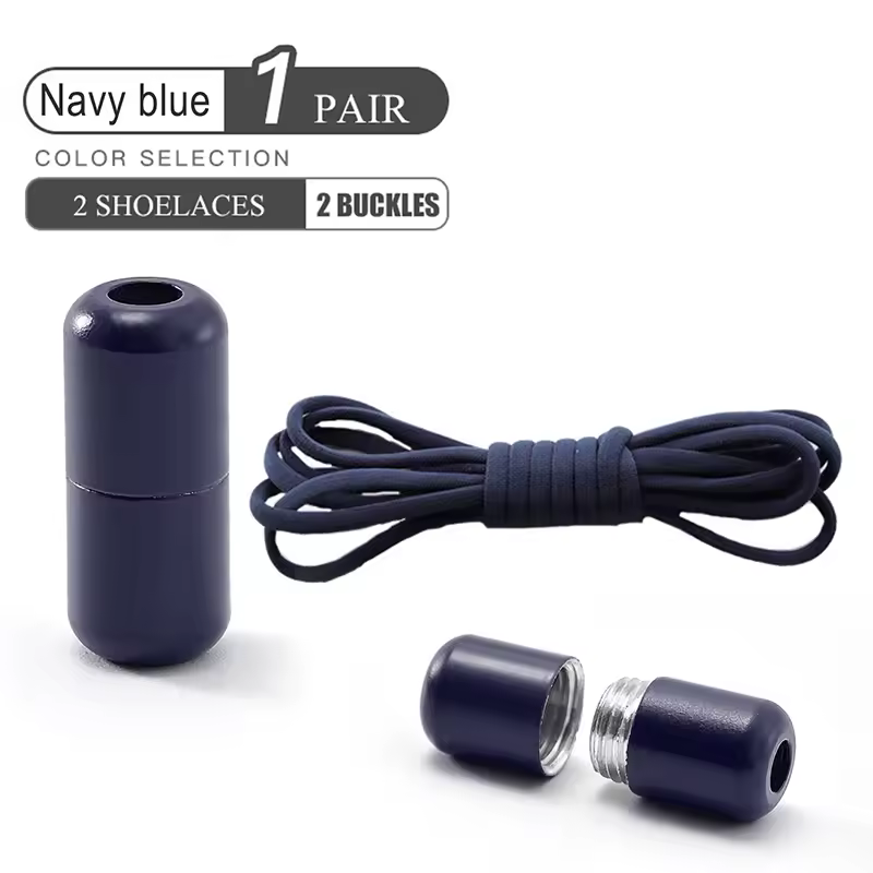 Elastic No Tie Shoelaces Semicircle Shoe Laces For Kids and Adult Sneakers Shoelace Quick Lazy Metal Lock Laces Shoe Strings - Image 16