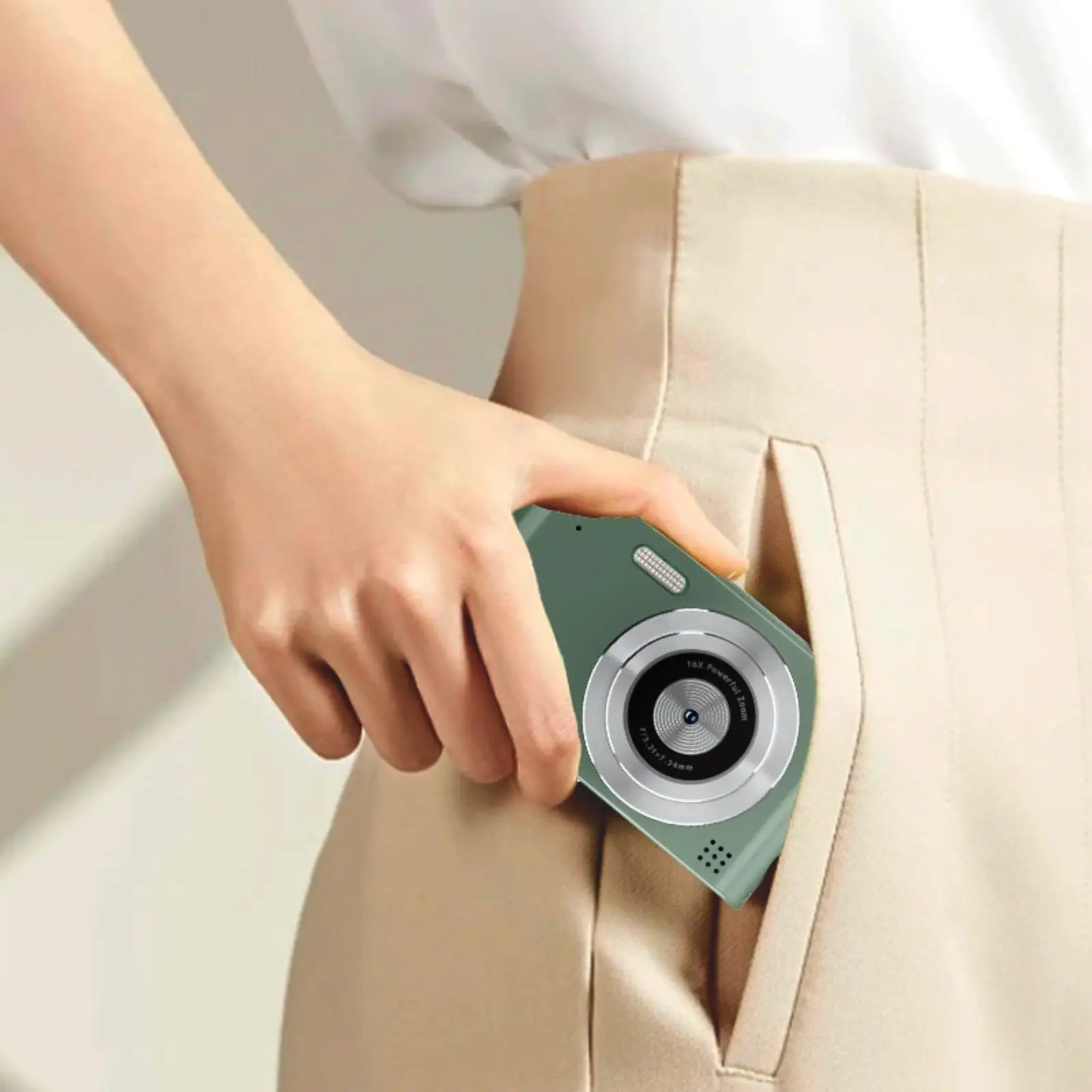 Compact Digital Camera with Video Recording Portable Point and Shoot Device for Fun and Entertainment