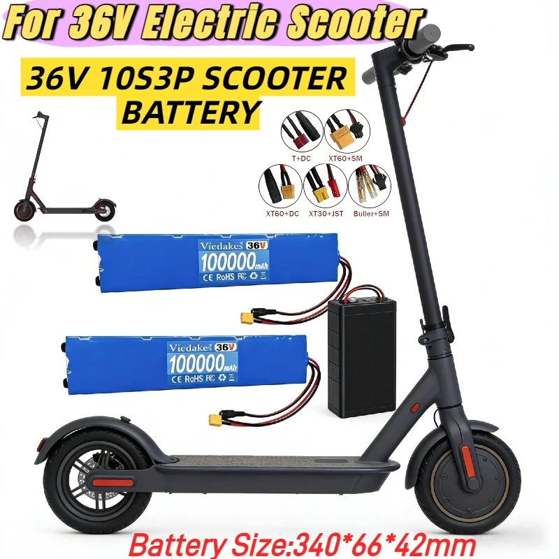 

10s3p 18650 battery pack Rechargeable, For Xiaomi M365 M365pro Electric scooter batteries, 10s3p 36v battery scooter Upgrade.