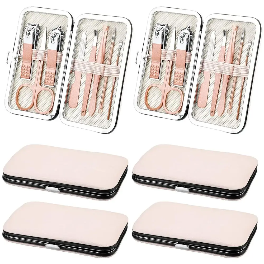 

48-Piece Deluxe Manicure Set with 8-in-1 Stainless Steel Tools, Ideal for Travel and Grooming for Men & Women (Rose Gold)
