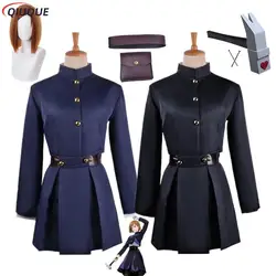 Kugisaki Nobara Cosplay Costume Wig Hammer Women Suit Anime Outfit Uniform with Bag Belt