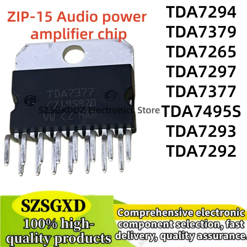 5-10Uds 100% new original TDA7377 TDA7265 TDA7495S TDA7379 TDA7292 TDA7293 TDA7294 TDA7297 ZIP-15 Audio power amplifier chip