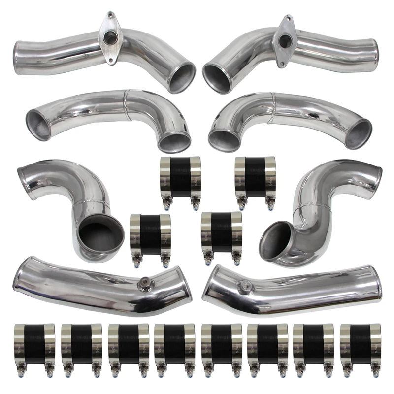 For Nissan GT‑R R35 VR38DET VR38 09‑15 Turbo Intercooler Piping Kit Multi‑Color Black Blue Red Racing Turbo Pipe Kit