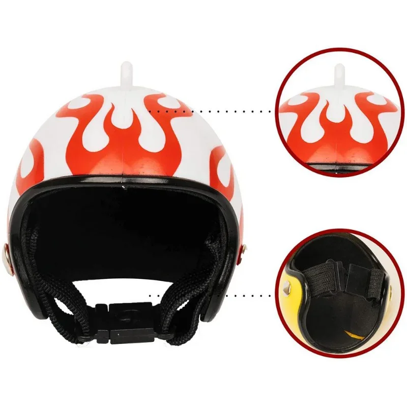 Chicken Helmet Pet Safety Funny Parrot Headwear Small Pet Hard Sun Rain Protection Small Helmets Accessories Wholesale