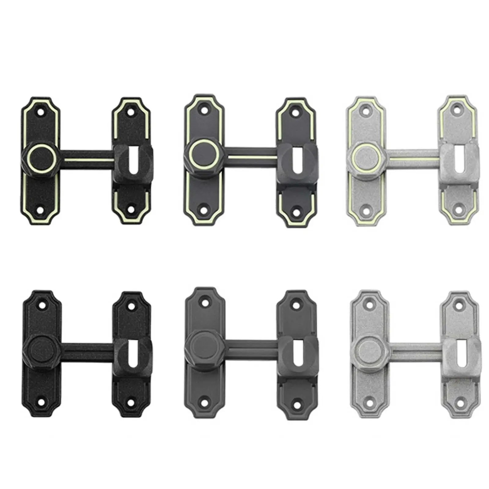 

Дверная защелка, фурнитура для ворот, установка на 90 градусов и 180 градусов, защелки для ворот для раздвижных французских дверей, гаража, двери для домашних животных на открытом воздухе