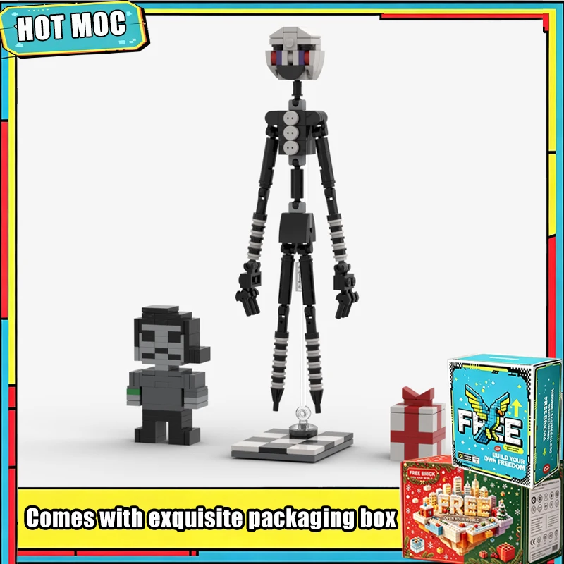 246PCS Spooky Puppet Figure Model MOC Building Blocks Custom Puzzle DIY Assembly Educational Creative Halloween Decoration Gift