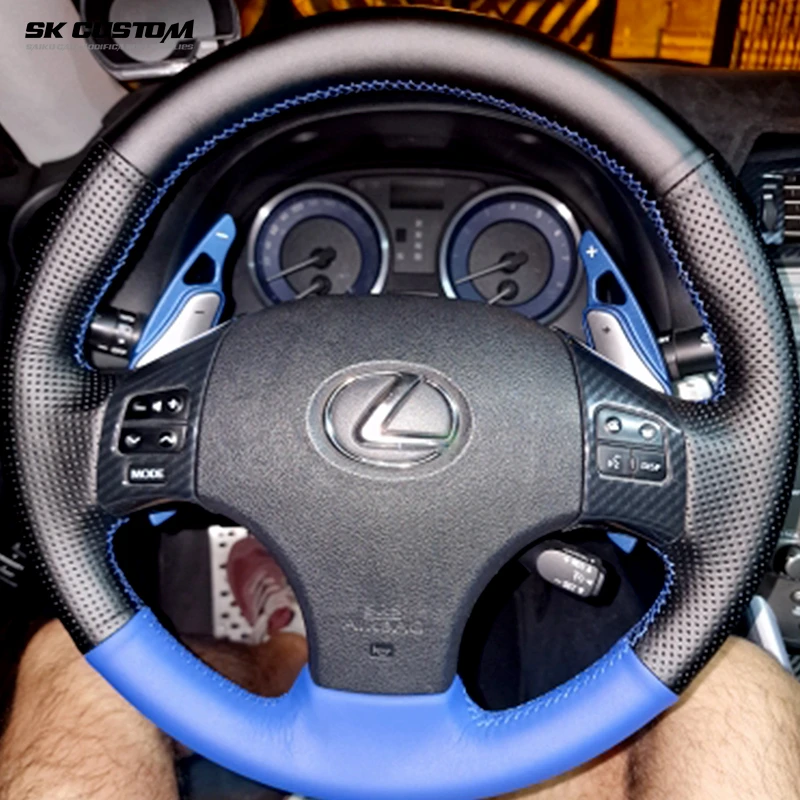 SK CUSTOM For Lexus 06-12 Old IS 250 300 350 Steering Wheel Shift Paddle Aluminum Alloy Shift Paddle Car Decoration Modification