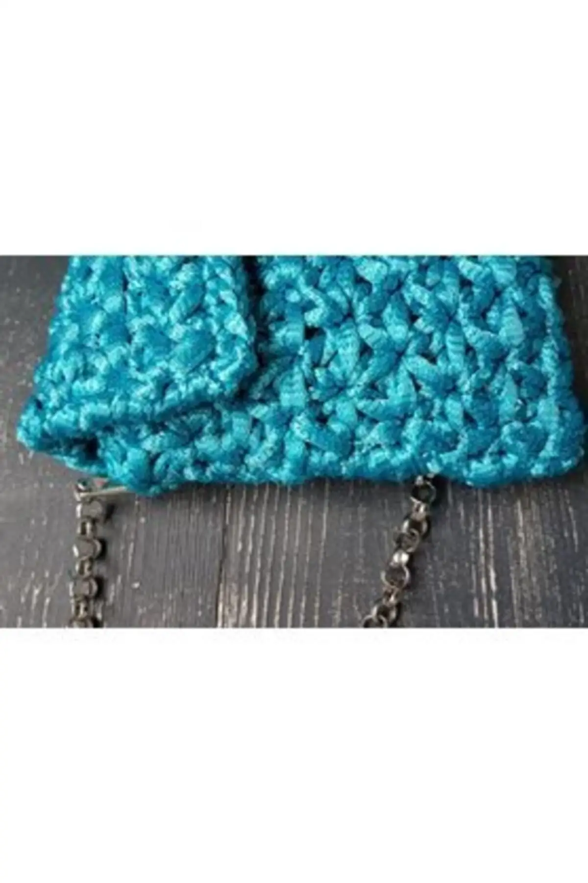 Uras Mesh Bag Portfolio Women Hand-Knitted Handbag Women bag Shoulder Bag Handmade