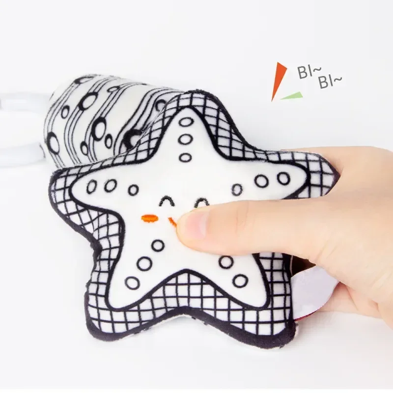 Plush Infant Toy 0-12 Month New Baby Animal Rattles Bed Stroller Bell Toys Newborn Grab Ability Training Dolls Educational