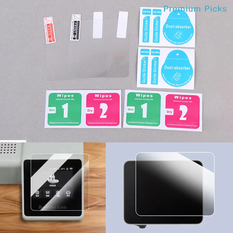 portable2Pcs Screen Protector For Bambu Lab A1 A1mini Scratch-resistant Wear-resistant Easy Installation High-definition Film