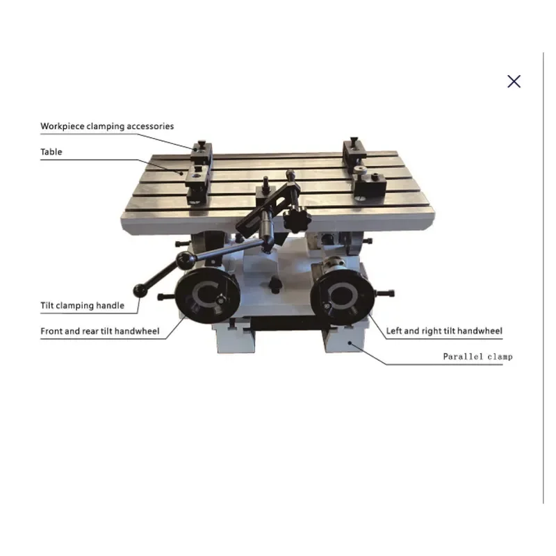 for APS Two-Axis Leveling and Milling Machine Table with Gearbox Cylinder Head Fixture YWJ7540