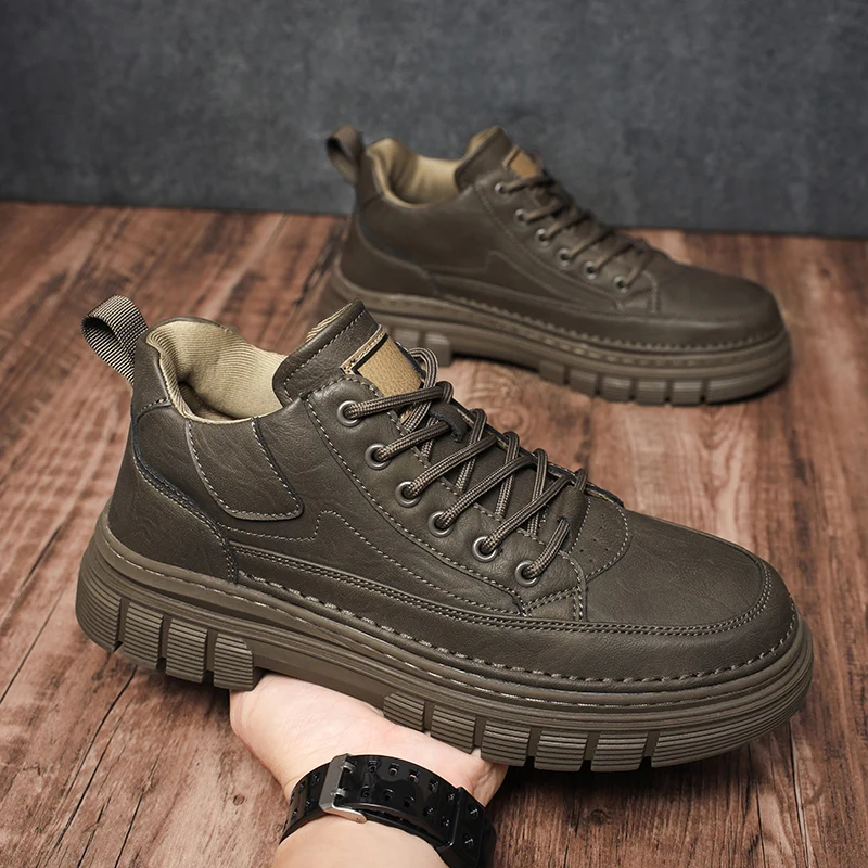 

Men's Sneakers New Arrival Fashionable Casual Shoes Durable Anti-slip Thick-soled Elevator Comfortable Breathable Eas