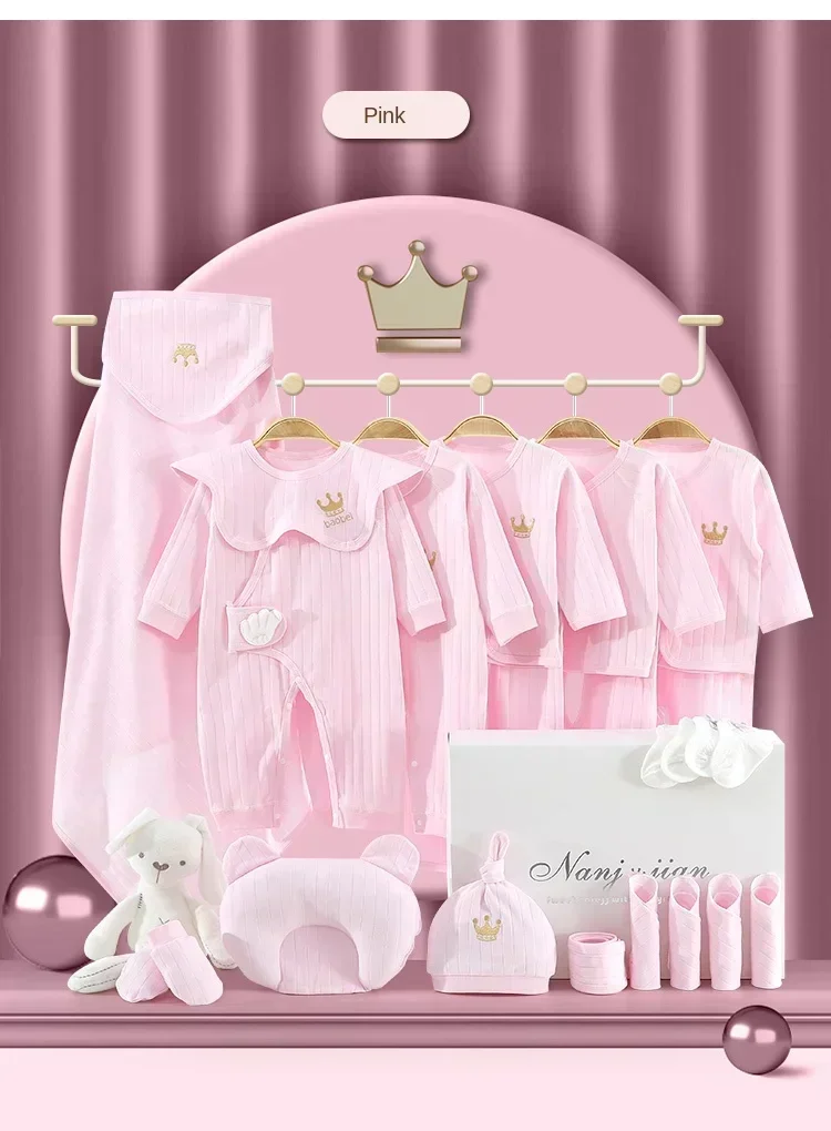 16 / 18 / 19 / 22 / 24pcs 0 - 12months costume nouveau - né garçon et Bébé fille Body avec / sans coffret cadeau vêtements de qualité