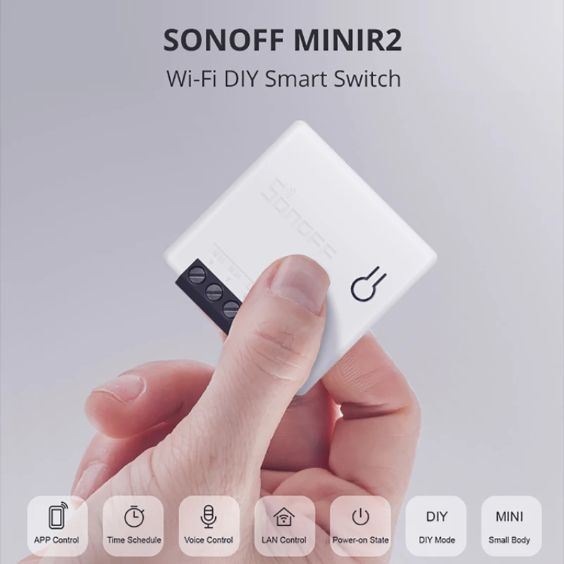 SONOFF MINIR2 2-Way DIY Smart Wifi Switch Itead Sonoff ZBMINI Switch telecomando tramite EWeLink APP supporto Alexa Google Home