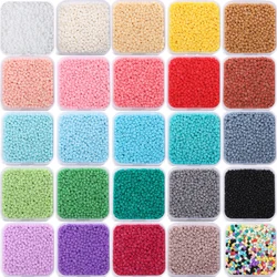 1000Pcs/box Colorful Matte Glass Seed Beads Japanese Seed Beads Multi-shapes Spacer Beads For DIY Wedding Crafts Women Garments