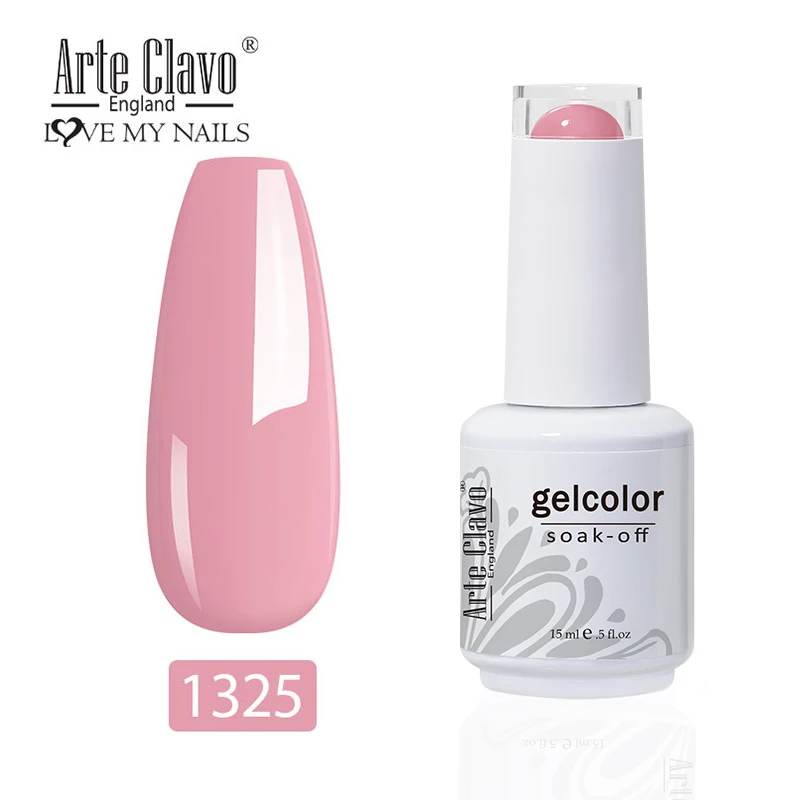 Arte Clavo 15ml Smalto gel Vernici ibride 179 colori Unghie artistiche per manicure Soak Off UV Need Base superiore Primer Gel Smalto per unghie