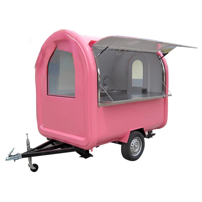 Street fast food or fruits mobile hotdog food trailer kitchen food truck cart