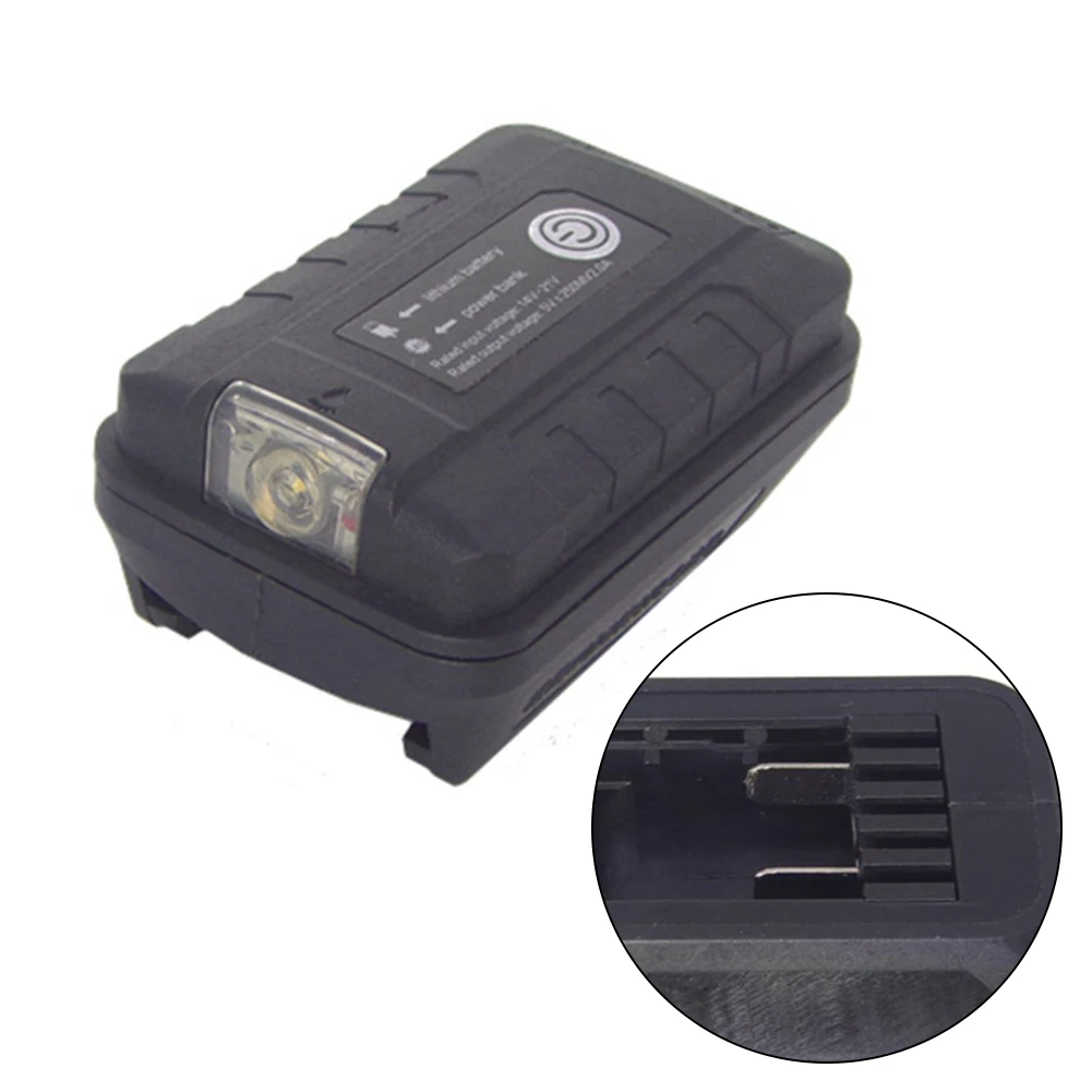 Adapter Licht Lampe Taschenlampe Taschenlampe USB Handy Ladegerät Für Worx Orange 4 Pin Buchse 20 V Li-Ion Batterie Power bank