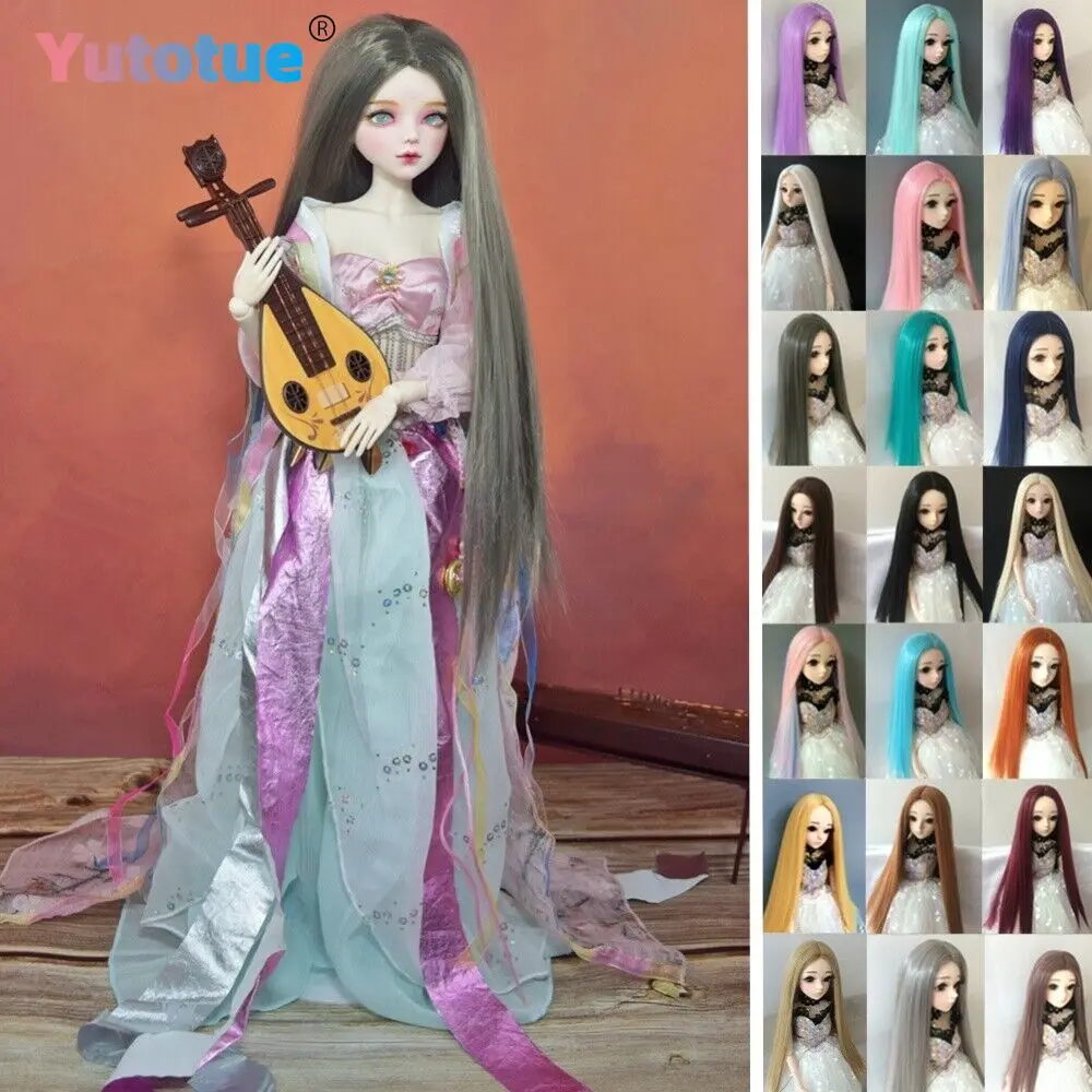 

Yutotue куклы парики длинные прямые волосы для 1/3 1/4 1/6 1/8 BJD куклы модная замена куклы DIY