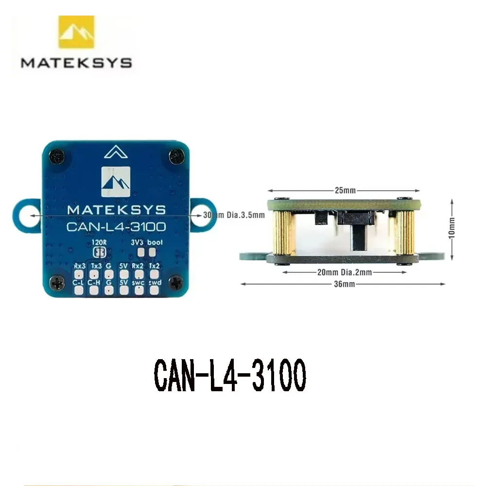 

2025 New Matek CAN-L4-3100 DroneCAN Magnetometer RM3100 CAN Bus High Precision for RC Aircraft Fans