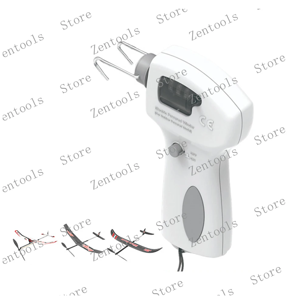 Rubber Band-Powered Airplane Model Winding Machine with Counter Electric Winder, Convenient and Fast Winding