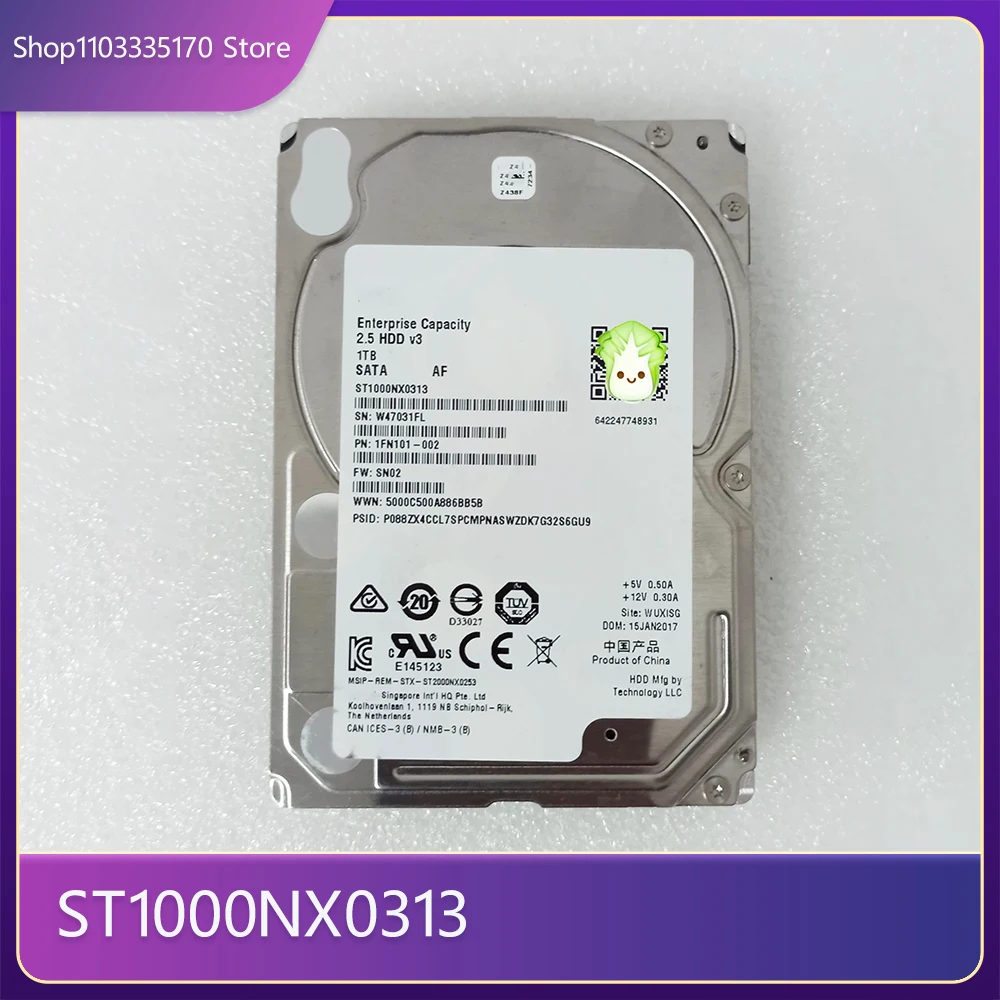 For Seagate 1TB 7.2K 2.5 Inch SATA Enterprise Hard Disk ST1000NX0313