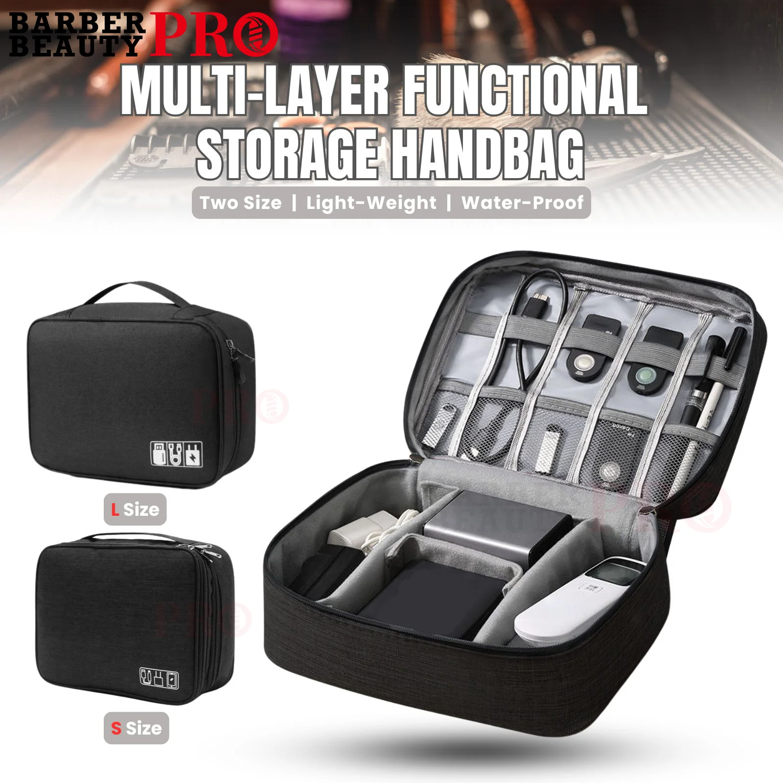 

Многослойная функциональная сумка для хранения для парикмахерских, рюкзак большой емкости, сумка для хранения дорожных инструментов для макияжа, парикмахерские аксессуары