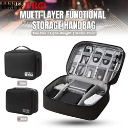 Barbershop Multi-Layer Functional Storage Handbag Large Capacity Backpack Storage Bag For Travel Makeup Tools Barber Accessories