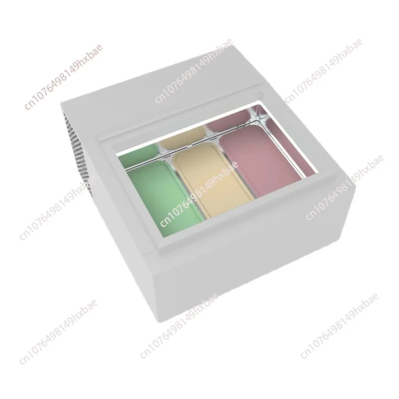Countertop Ice Cream Display Freezer Commercial Mini Refrigerator Showcase