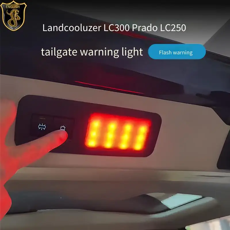 

Специальный фонарь багажника Land Cruiser LC300, аварийное предупреждение о задней двери Prado, мигающий свет, модификация LX600