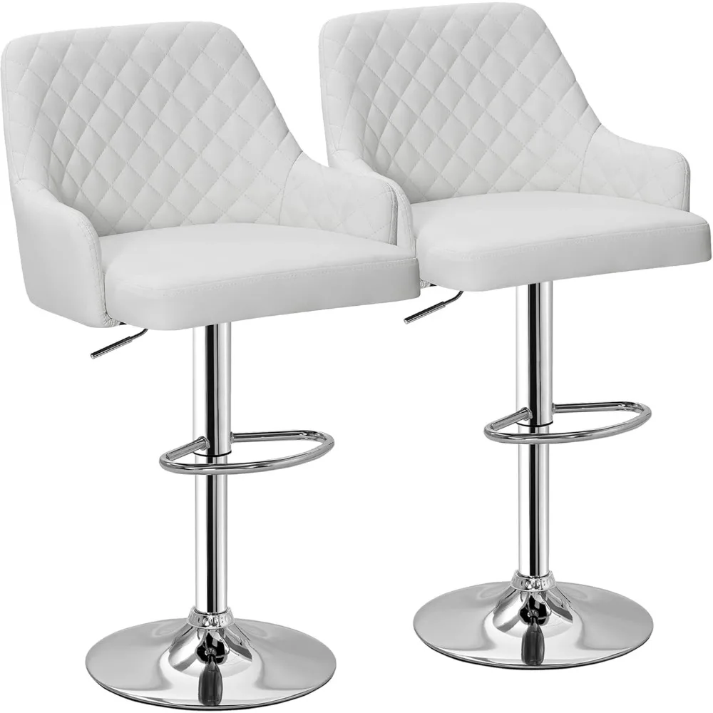 

Adjustable Bar Stools Set of 2, Bar Height Stools for Kitchen Counter
