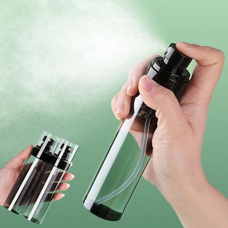 10 Stuks 30 Ml-100 Ml Mini Transparante Plastic Spuitflessen Draagbare Reizen Cosmetische Fijne Mist Spray Containers voor Vloeibare Alcohol