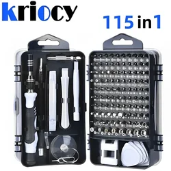 Computer Repair Kit Magnetic Laptop Screwdriver Kit Precision Screwdriver Set Small Impact Screw Driver Set with Case 115 in 1