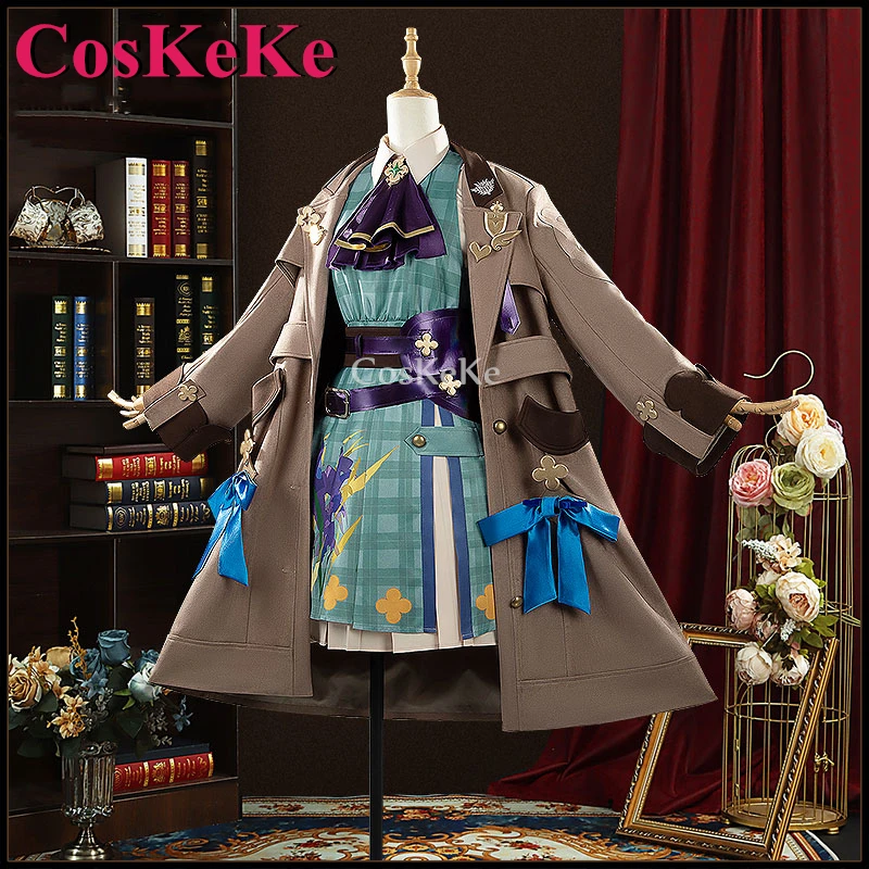 【Customized】CosKeKe Enna Alouette Cosplay Anime VTuber NIJISANJI Costume Lovely Winter Outfit Halloween Party Role Play Clothing