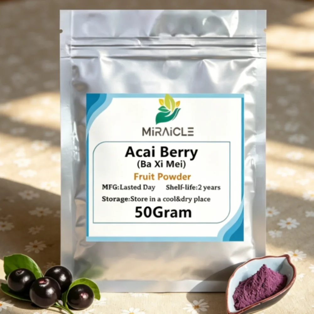 Extracto de Acai Berry 99% Puro, 50-1000g, para Cosméticos, Jabón Artesanal, Blanqueamiento/Cuidado de la Piel [Producto de Última Fecha de Producción]