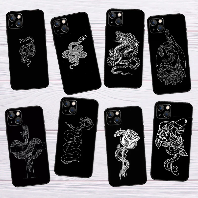 Snake Drawing Art For Samsung Galaxy M13 M33 M53 M56 M36 M16 M31 M11 M12 M32 M52 M35 M55 M15 M14 M54 M06 Case