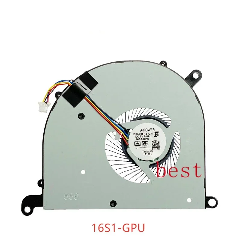 CPU ventiladores de refrigeração para laptop, ventilador original, Msi Modern PS63, 8RC, 8M, MS-16S1, 16S3, 16S2, BS5005, HS-U3J, U3I, novo