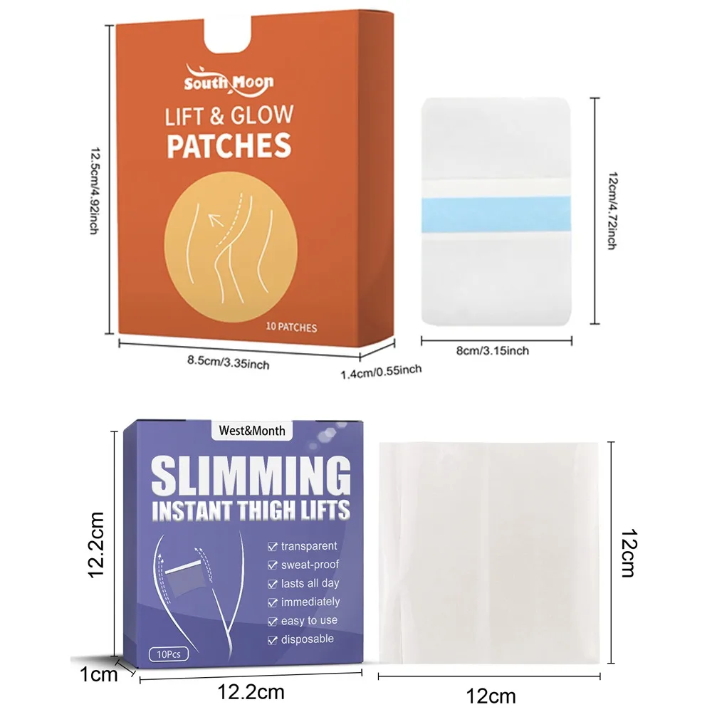 Patch Anti-usure Invisible pour cuisses, 10 pièces, bande de levage, imperméable, Anti-transpiration, patchs lumineux, bande corporelle, outils de soins des pieds