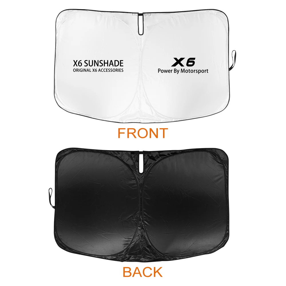 For BMW X5 X6 G05 G06 F15 F16 E70 E71 E53 E72 Anti-UV Car Front Windshield Cover Foldable Sunshade Auto Interior Accessories