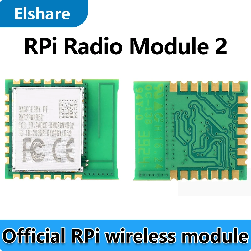 

Радиомодуль Raspberry Pi 2, оригинальный беспроводной модуль, 2,4 ГГц, Wi-Fi4, Bluetooth 5,2, радиомодуль Raspberry Pi 2