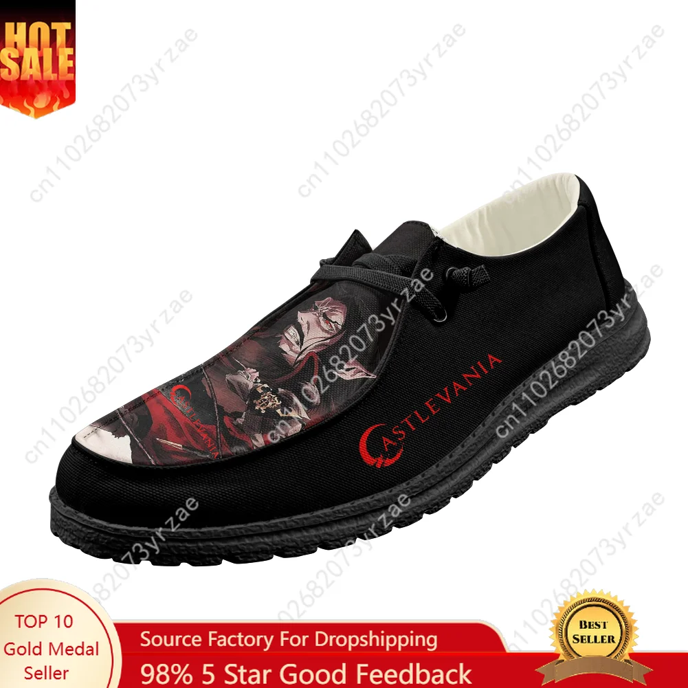 

Castlevania Casual Shoes Mens Womens Flat Footwear Indoor Outdoor Lightweight Shoes Fashion Popular Patterns Customized Shoes