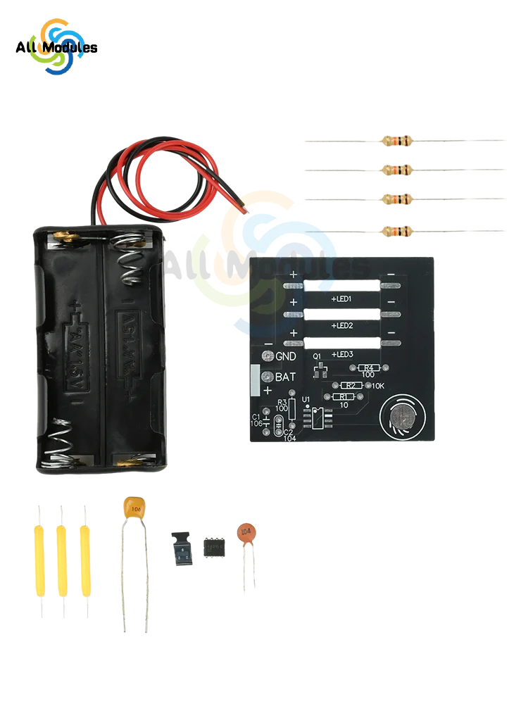 Touch Stepless Dimming Electronic Soldering Kit Fun Welding Practice Project DIY Hobbyist Holiday Gift