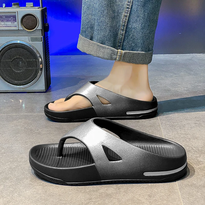 

Sport Leisure Men Summer Flat Sandals Soft Insole Anti Slip Sole Daily Outdoor Activity and Leisure Footwear