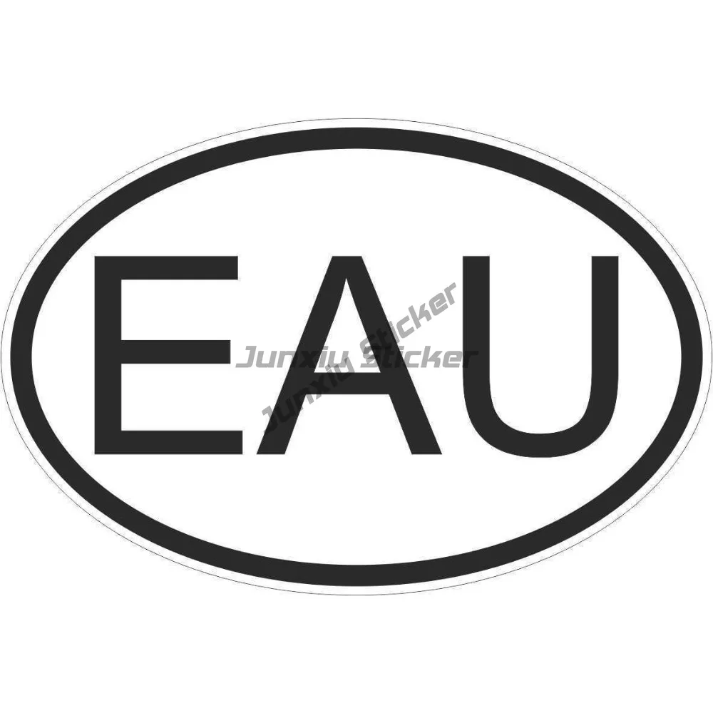 

Oval Eau Sticker Flag Country Code Bumper Decal Car Laptop Uganda Ugandan Car Laptop Wall Window Bumper Decals