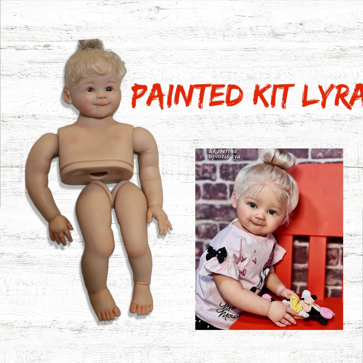 

28inch Artist Painted Reborn Baby Lyra Lin With Hand-Rooted Hair With Clear Vessel Toys For Girl Dolls For Children