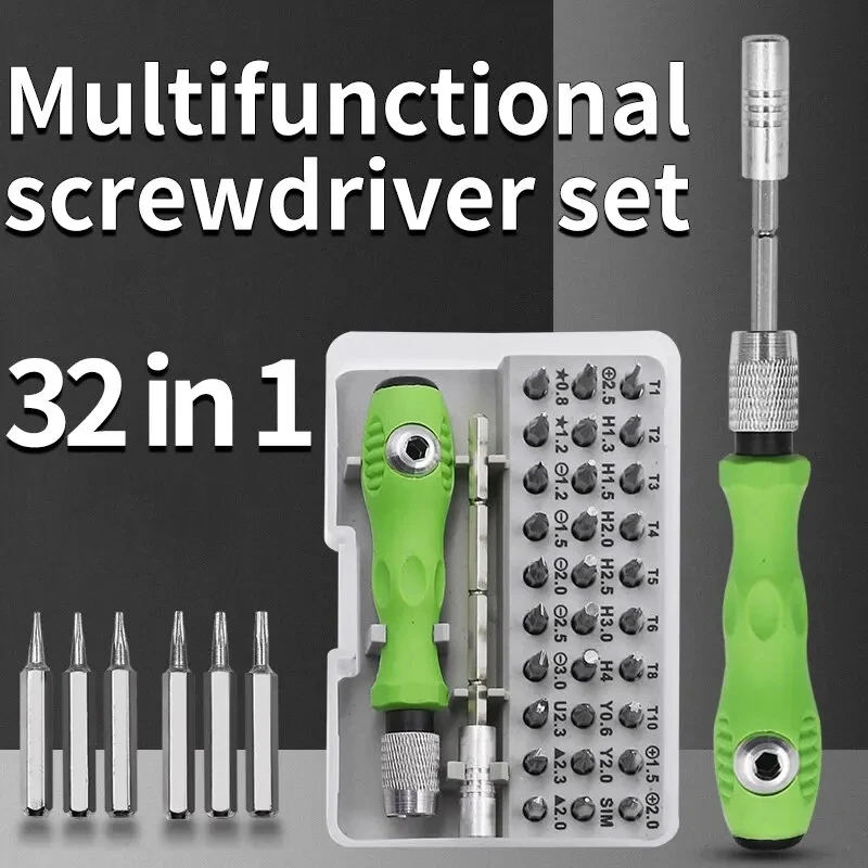 

Precision Mini Magnetic Screwdriver Bits Kit, Mobile Phone, IPad, Camera, Maintenance Tool, Repair, 32 in 1