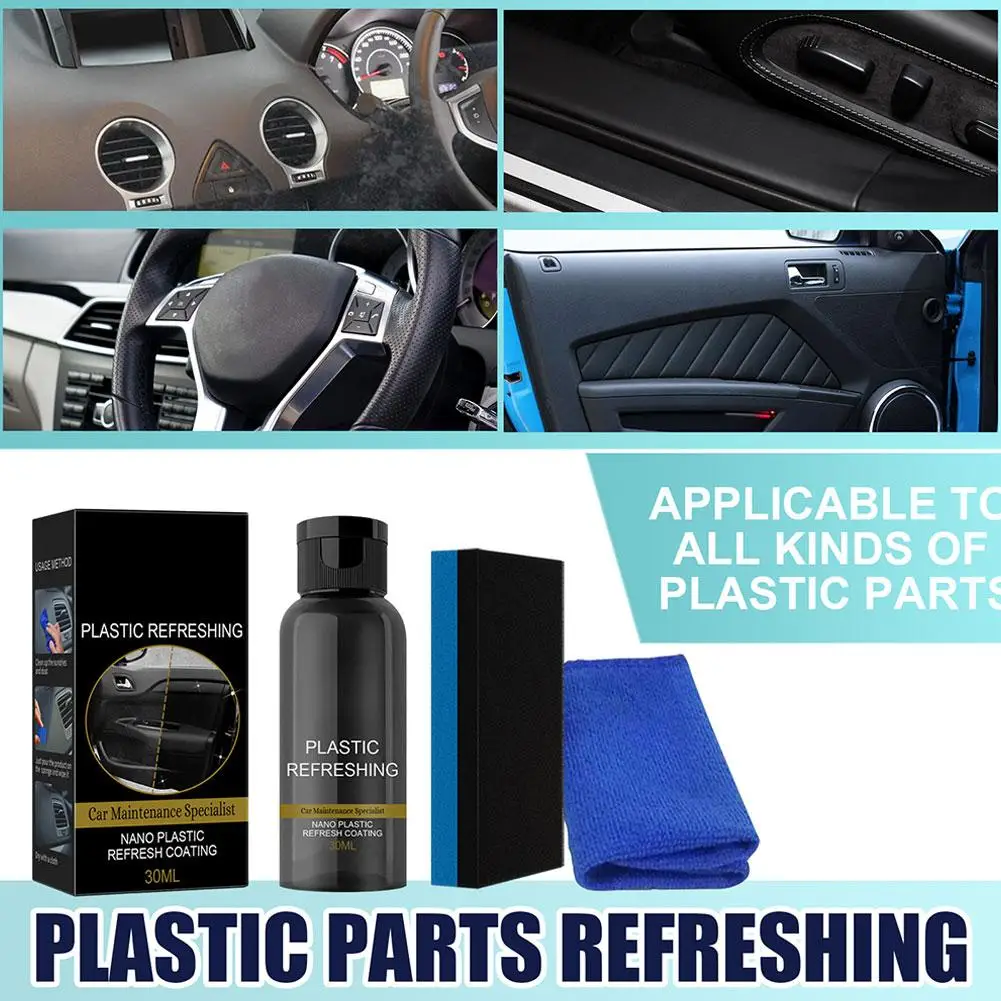 

Автомобильные пластиковые детали, освежающее покрытие, нано-пластик, средство для восстановления, обеззараживание, антивозрастной для ухода за салоном автомобиля L1A8