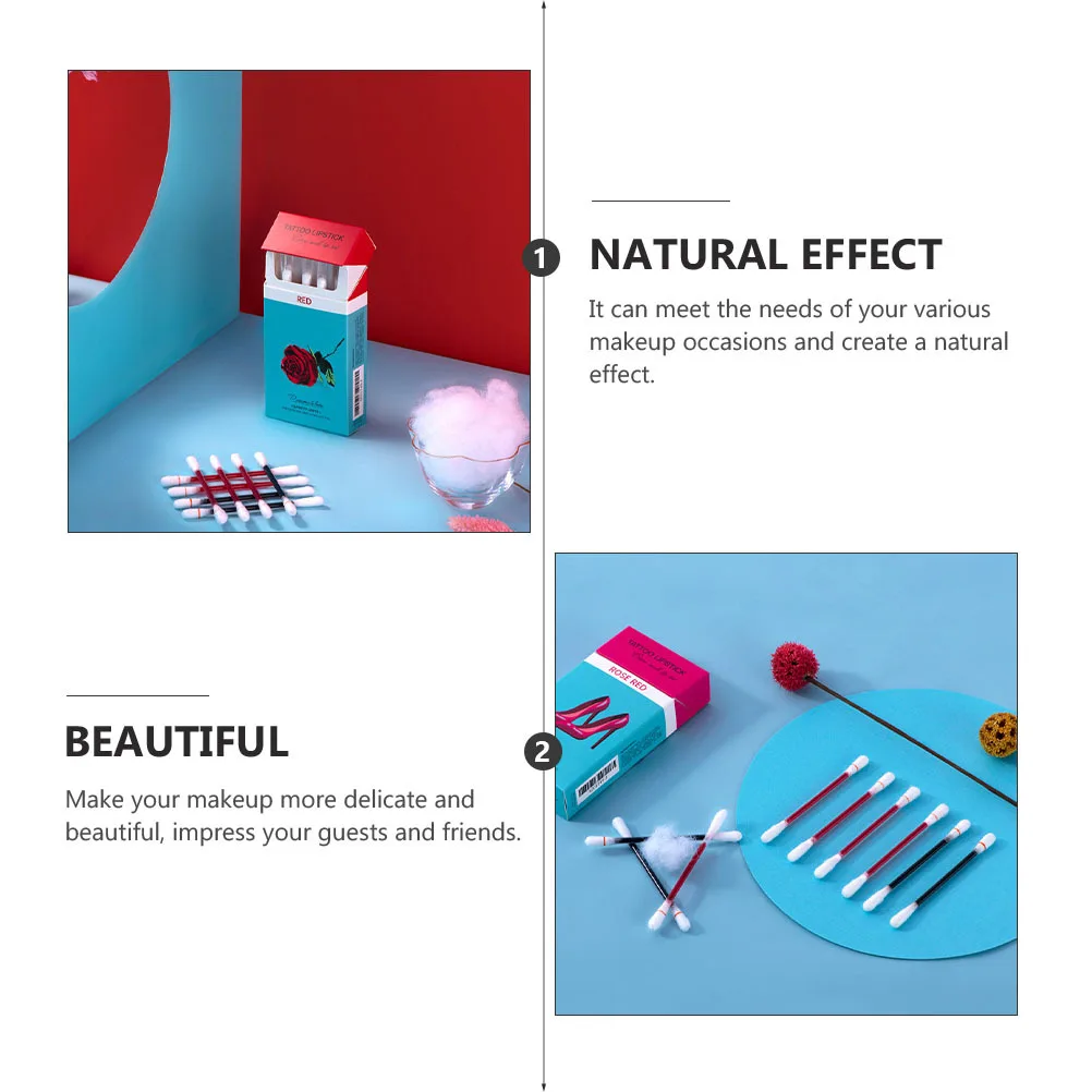 20 piezas brillo de labios de aire mate, lápiz labial de hisopo portátil antiadherente para maquillaje duradero, labios de belleza hidratantes