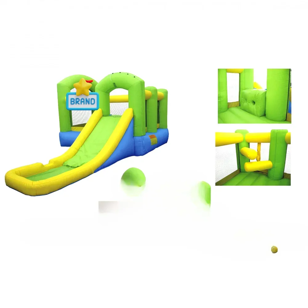 

'Inflatable Castle Inflatable Slide Inflatable Swimming Pool Children's Amusement Park Splash Island Wet or Dry